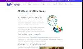 
							         90 attend July User Groups | Engage School Management Systems SA								  
							    