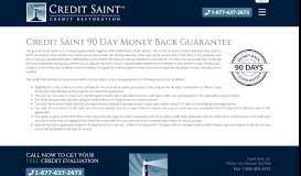 
							         90 Day Money Back Guarantee - Credit Saint								  
							    