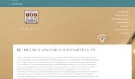 
							         909 Flats Pet-Friendly Apartment & Community | Amenities								  
							    