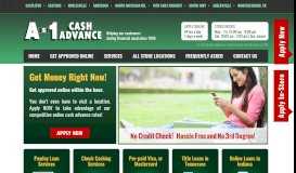 
							         A-1 Cash Advance | Helping our customers during financial need ...								  
							    