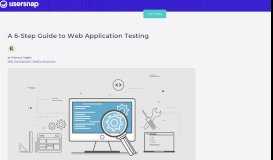 
							         A 6-Step Guide to Web Application Testing - Usersnap								  
							    