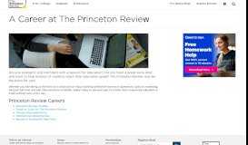 
							         A Career at The Princeton Review | The Princeton Review								  
							    