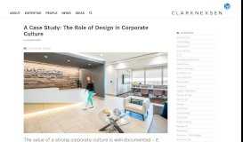 
							         A Case Study: The Role of Design in Corporate Culture - Clark Nexsen								  
							    