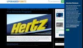 
							         A Complete Guide To The Hertz Gold Plus Rewards Program ...								  
							    