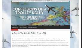 
							         A Day In The Life Of Cabin Crew – Thomson Airways – Confessions of ...								  
							    