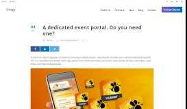 
							         A dedicated event portal. Do you need one? | Entegy Event Technology								  
							    