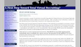 
							         A First Step Toward Total Virtual Recruiting? - Navy Cyberspace								  
							    