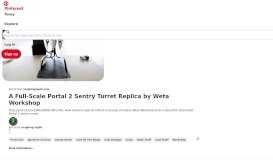 
							         A Full-Scale Portal 2 Sentry Turret Replica by Weta Workshop - Pinterest								  
							    