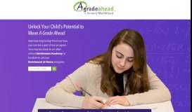 
							         A Grade Ahead - Educational Enrichment in Math, English, and More!								  
							    