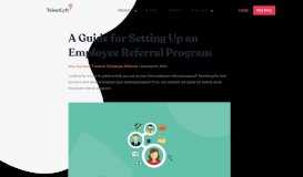 
							         A Guide for Setting Up an Employee Referral Program - TalentLyft								  
							    
