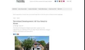 
							         A Guide to Permitted Development Rules - Homebuilding & Renovating								  
							    