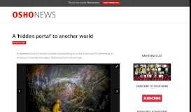
							         A 'hidden portal' to another world – Osho News								  
							    