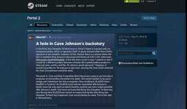 
							         A hole in Cave Johnson's backstory :: Portal 2 General Discussions								  
							    