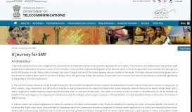 
							         A Journey for EMF | Department of Telecommunications | Ministry of ...								  
							    