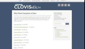 
							         A List of Real Estate Rental Companies in Clovis, NM								  
							    