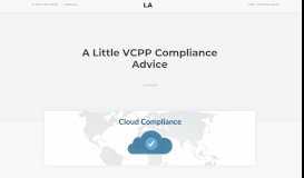 
							         A Little VCPP Compliance Advice – Luis Ayuso								  
							    