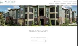 
							         A Login for Our Residents | Panther Residential Management								  
							    