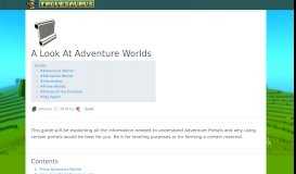
							         A Look At Adventure Worlds - Trove								  
							    