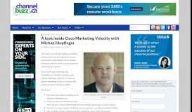 
							         A look inside Cisco Marketing Velocity with Michael Hopfinger ...								  
							    