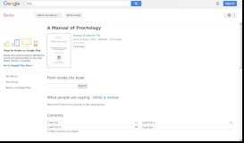 
							         A Manual of Proctology								  
							    