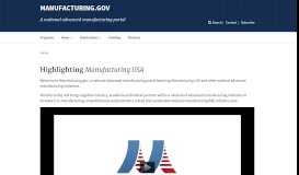 
							         A National Advanced Manufacturing Portal - Highlighting The NNMI ...								  
							    
