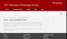 
							         A New, Improved MyUSC Portal - IT Services - USC IT Services								  
							    