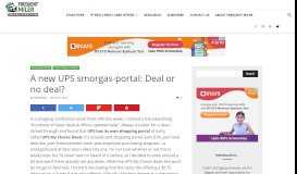 
							         A new UPS smorgas-portal: Deal or no deal? - Frequent Miler								  
							    