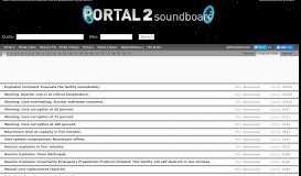 
							         A Portal 2 Soundboard containing all in-game ... - Portal 2 Sounds								  
							    