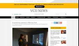 
							         A portal has opened in Monroe Park - VCU News - Virginia ...								  
							    