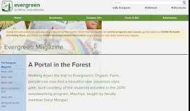 
							         A Portal in the Forest | The Evergreen State College								  
							    