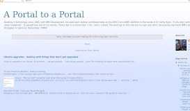 
							         A Portal to a Portal: Two rather useful tools for IBM WebSphere Portal ...								  
							    
