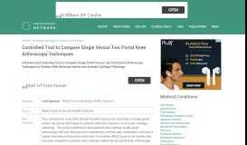 
							         A Randomized Controlled Trial to Compare Single Portal Versus Two ...								  
							    