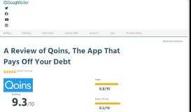 
							         A Review of Qoins, The App That Pays Off Your Debt - The ...								  
							    