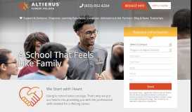 
							         A School that Feels Like Family | Altierus Career College								  
							    