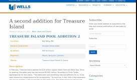 
							         A second addition for Treasure Island - Wells Concrete								  
							    