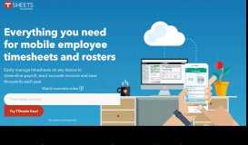
							         A Timesheet App Employees Love - TSheets Time Tracking Software								  
							    