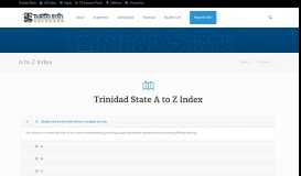 
							         A to Z Index - Trinidad State Junior College								  
							    
