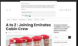 
							         A to Z : Joining Emirates Cabin Crew | Sodwee.com								  
							    