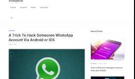 
							         A Trick To Hack Someones WhatsApp Account Via Android or ...								  
							    