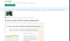 
							         A User's Guide to the Common Application - CollegeVine blog								  
							    