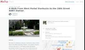 
							         A Walk From West Portal Starbucks to the 24th Street BART Station ...								  
							    