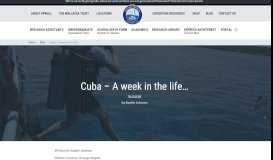 
							         A week in the life | Cuba News | Opwall - Operation Wallacea								  
							    