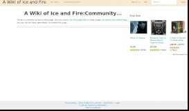 
							         A Wiki of Ice and Fire:Community Portal								  
							    