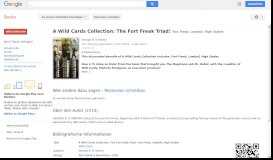 
							         A Wild Cards Collection: The Fort Freak Triad: Fort Freak, Lowball, ...								  
							    