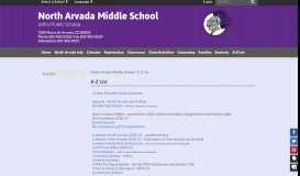 
							         A-Z List - North Arvada Middle School								  
							    