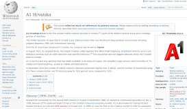 
							         A1 Hrvatska - Wikipedia								  
							    