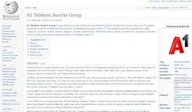 
							         A1 Telekom Austria Group - Wikipedia								  
							    