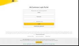 
							         AA - Customer Portal Log in								  
							    