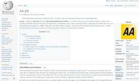 
							         AA plc - Wikipedia								  
							    