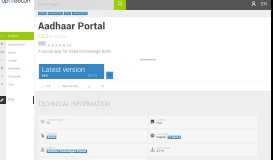 
							         Aadhaar Portal 0.5.2 for Android - Download								  
							    